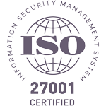 ISO 27001 certified security seal
